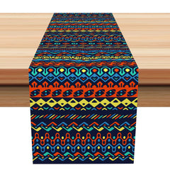 Aperturee - Colors Floral Bohemian Ethnic Pattern Table Runner