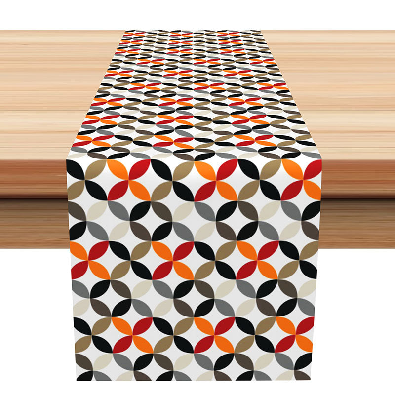 Aperturee - Colors Pattern Seamless Dining Fabric Table Runner