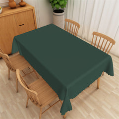 Aperturee - Cool Army Green Solid Color Rectangle Tablecloth