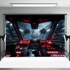 Aperturee - Cool Rainy Spaceship Console Photography Backdrop