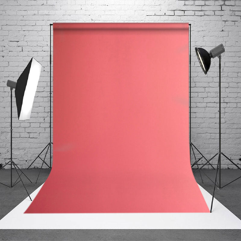 Aperturee - Coral Solid Color Photo Studio Backdrop For Portrait