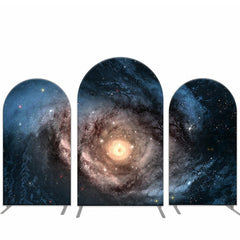 Aperturee Cosmos Nebula Space Birthday Party Arch Backdrop Kit