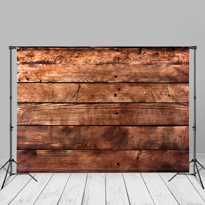 Aperturee - Country Brown Wooden Photography Studio Backdrop