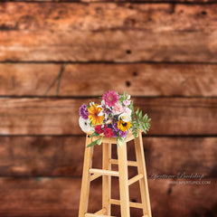 Aperturee - Country Brown Wooden Photography Studio Backdrop