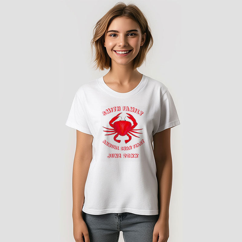 Aperturee - Crab Feast Seafood Custom Family Reunion T-Shirt