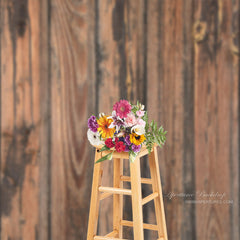 Aperturee - Cracked Old Boards Dark Brown Photoshoot Backdrop