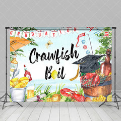 Aperturee - Crawfish Boil Seaside Wine Food Graduation Backdrop