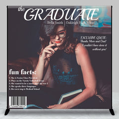 Aperturee - Creative Magazine Detail Custom Graduation Backdrop