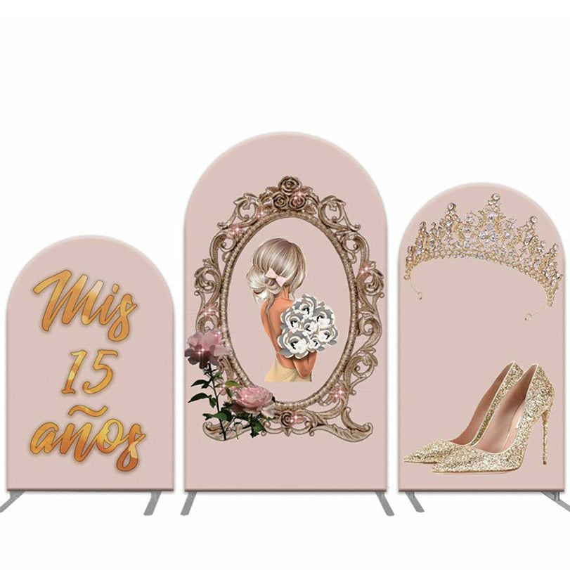 Aperturee Crown Heel Arch Backdrop Kit For 15th Birthday Party