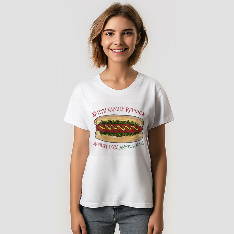 Aperturee - Cuastom Family Reunion Picnic Hot Dog T-Shirt