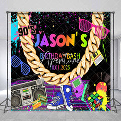 Aperturee - Custom 90s Vintage Graffiti Birthday Bash Backdrop