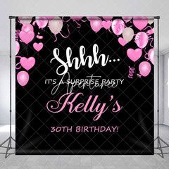 Aperturee - Custom Balloon Surprise Party 30th Birthday Backdrop