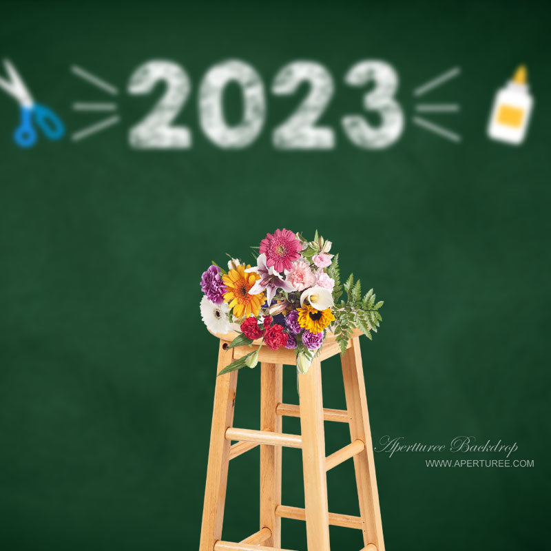 Aperturee - Custom Blackboard 2023 Welcome Back To School Backdrop