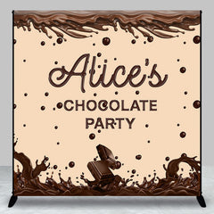 Aperturee - Custom Coffee Color Melting Chocolate Party Backdrop