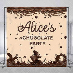 Aperturee - Custom Coffee Color Melting Chocolate Party Backdrop