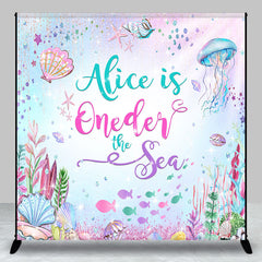 Aperturee - Custom Colorful Undersea World 1st Birthday Backdrop