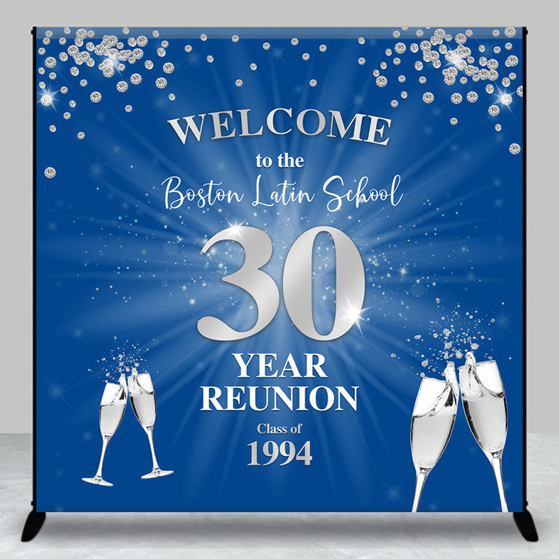 Aperturee - Custom Diamond Goblet 30 Year Reunion Party Backdrop