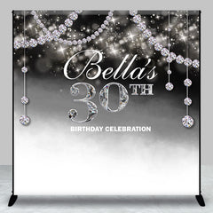 Aperturee - Custom Diamonds Bokeh Fantasy 30th Birthday Backdrop