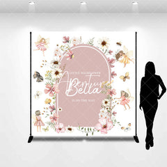 Aperturee - Custom Fairies Daisy Arch Boho Baby Shower Backdrop