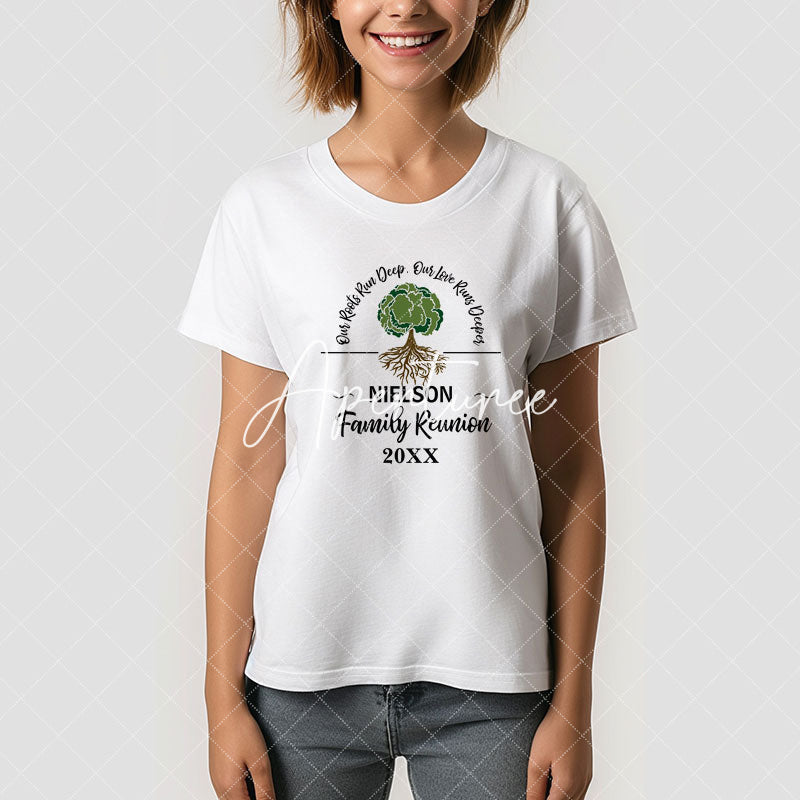 Aperturee - Custom Family Reunion T-Shirt with Family Tree