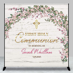 Aperturee - Custom Floral First Holy Communion Baptism Backdrop