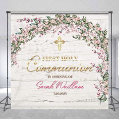 Aperturee - Custom Floral First Holy Communion Baptism Backdrop