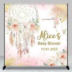 Aperturee - Custom Flowers Dreamcatcher Baby Shower Backdrop