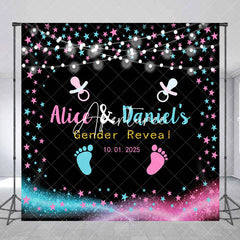 Aperturee - Custom Footprint Pacifier Gender Reveal Backdrop