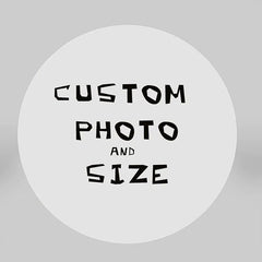 Aperturee - Custom Microfiber Cloth Round Backdrop For Photo Theme Party