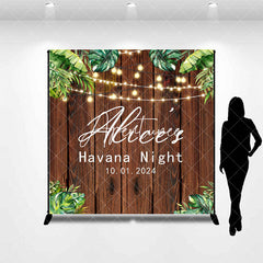 Aperturee - Custom Monstera Summer Wood Havana Night Backdrop