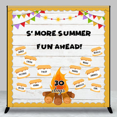 Aperturee - Custom More Summer Fun Ahead 30 Days Wooden Backdrop