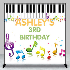 Aperturee - Custom Music Piano Birthday Backdrop for Kids