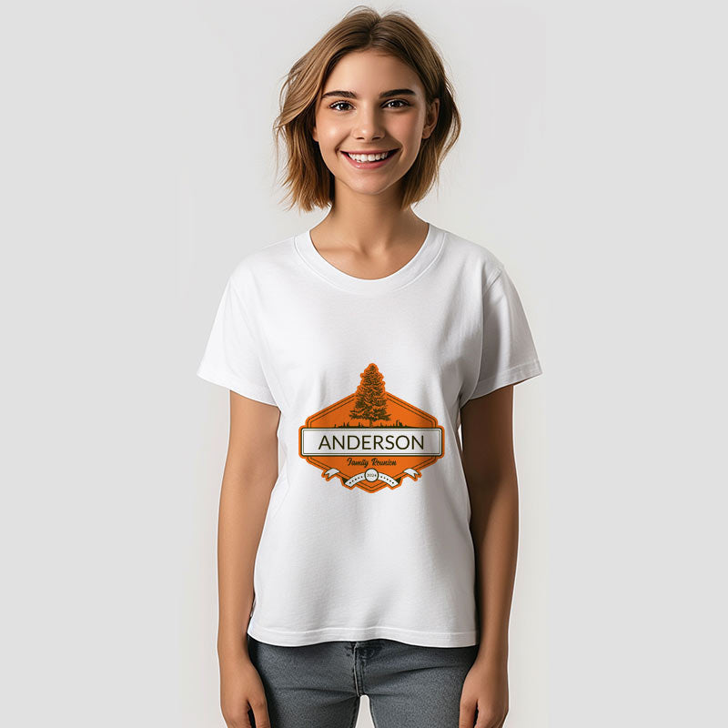 Aperturee - Custom Name Family Reunion Summer Pine T-Shirt