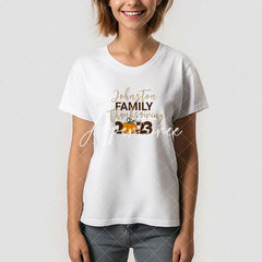 Aperturee - Custom Name Pumpkin Thanksgiving Family T-Shirt