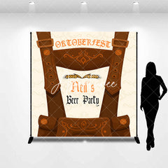 Aperturee - Custom Name Wheat Oktoberfest Beer Party Backdrop