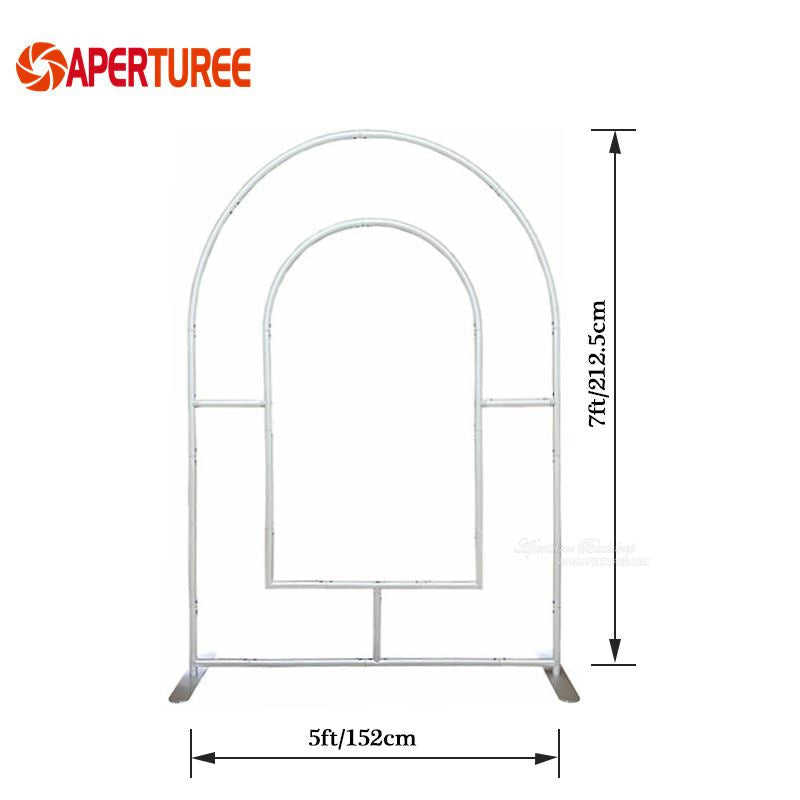 Aperturee - Custom Pink Open Arch Backdrop Cover for Party