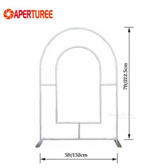 Aperturee - Custom Pink Open Arch Backdrop Cover for Party