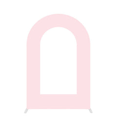 Aperturee - Custom Pink Open Arch Backdrop Cover for Party