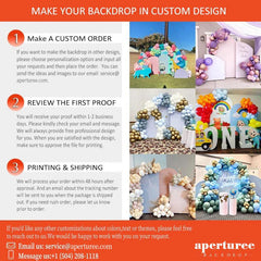 Aperturee - Custom Party Arch Backdrop with Plinth Cylinder Cover