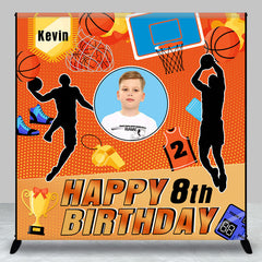 Aperturee - Custom Photo Basketball Sport 8th Birthday Backdrop