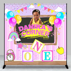 Aperturee - Custom Photo Classroom Balloon 1st Birthday Backdrop