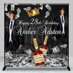 Aperturee - Custom Photo Money Man 28th Birthday Backdrop