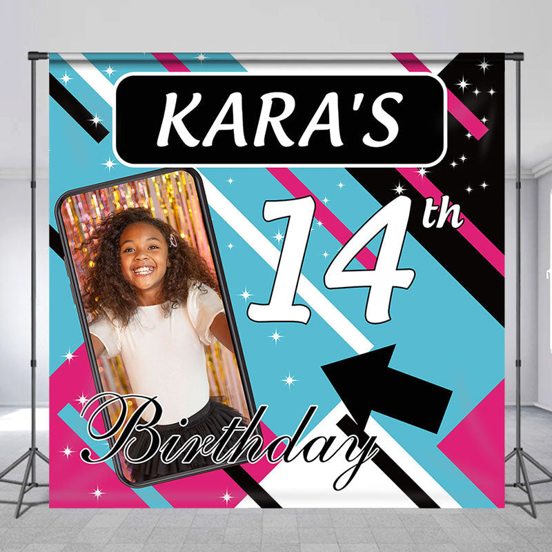 Aperturee - Custom Photo Social Media Theme Teen Birthday Backdrop