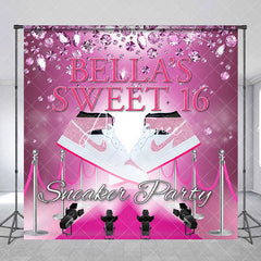 Aperturee - Custom Pink Carpet Sneaker Party Birthday Backdrop