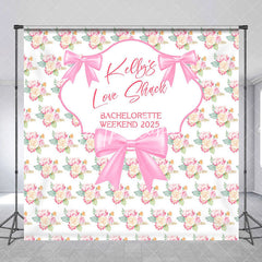 Aperturee - Custom Pink Rose Bachelorette Party 2025 Backdrop