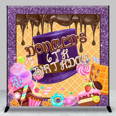 Aperturee - Custom Sweet Chocolate Birthday Backdrop for Kids