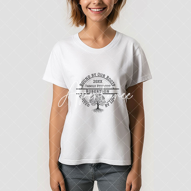 Aperturee - Custom United By Love Family Tree Reunion T-Shirt