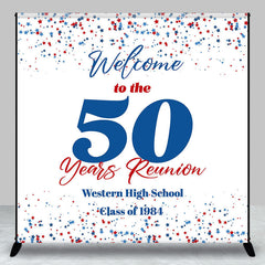 Aperturee - Custom Welcome To The 50 Years Class Reunion Backdrop