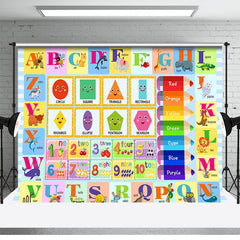 Aperturee - Cute Children Educational Back To School Backdrop