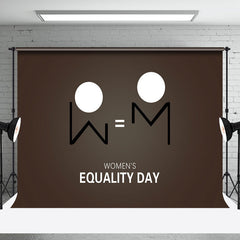 Aperturee - Dark Grey Equal Sign Womens Equality Day Backdrop